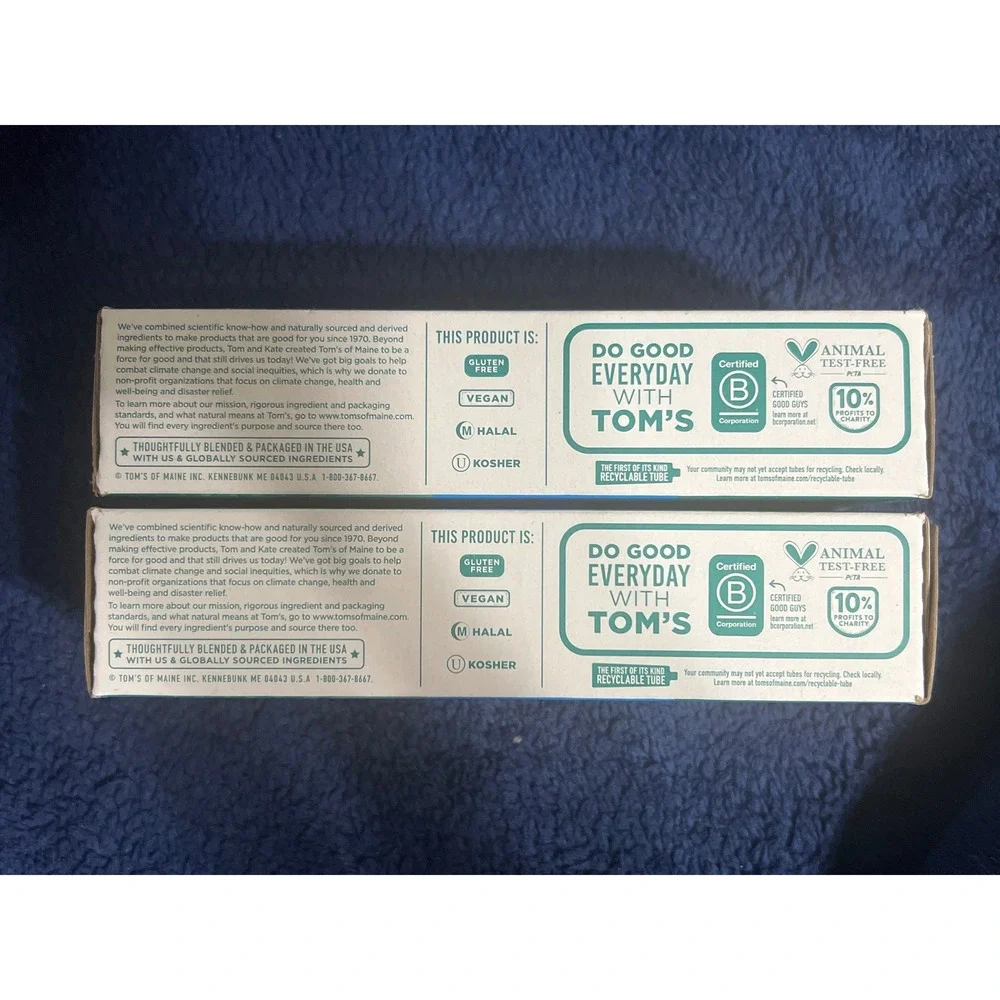 2pk Toms of Maine Rapid Relief Sensitive Toothpaste Fluoride Free Fresh Mint 4oz